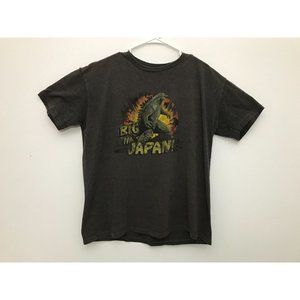 Godzilla Big In Japan Mens XL Brown T Shirt *12